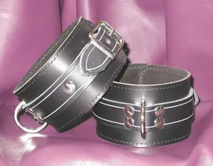 leather wrist cuffs