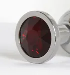 Deep Red Jewel Butt Plug